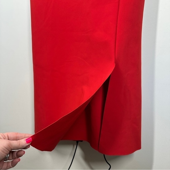 Chiara Boni La Petite Robe Dilia Ruffle Evening Gown in Red 4 - Picture 6 of 13